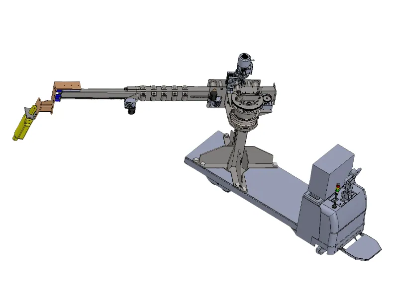 Remotely Operated Aluminium Smelter Pot Crust Breaking Vehicle