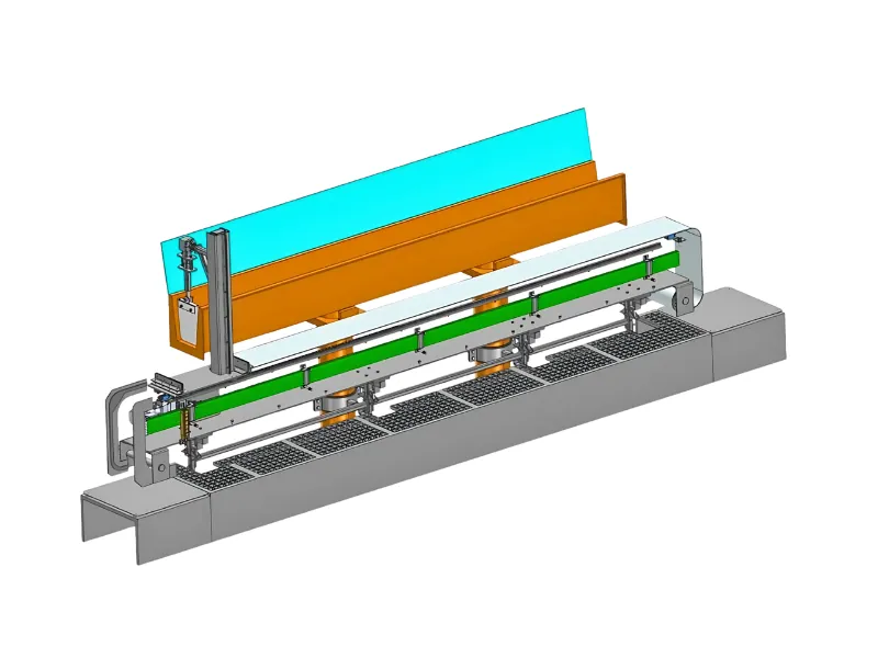 Automated In-Situ Metal Transfer Launder Paddling System