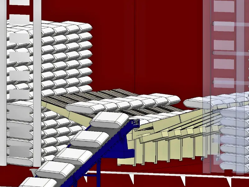 Automated Cement Bag Wagon Loading System