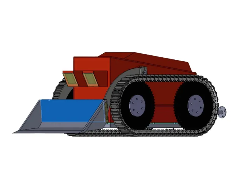 Automated Remotely Operated Mini Dozer for High Temperature Application (600°)